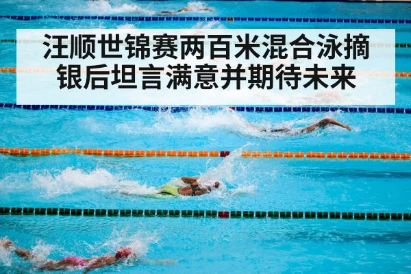 汪顺世锦赛两百米混合泳摘银后坦言满意并期待未来