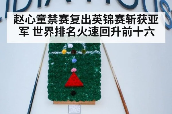 赵心童禁赛复出英锦赛斩获亚军 世界排名火速回升前十六